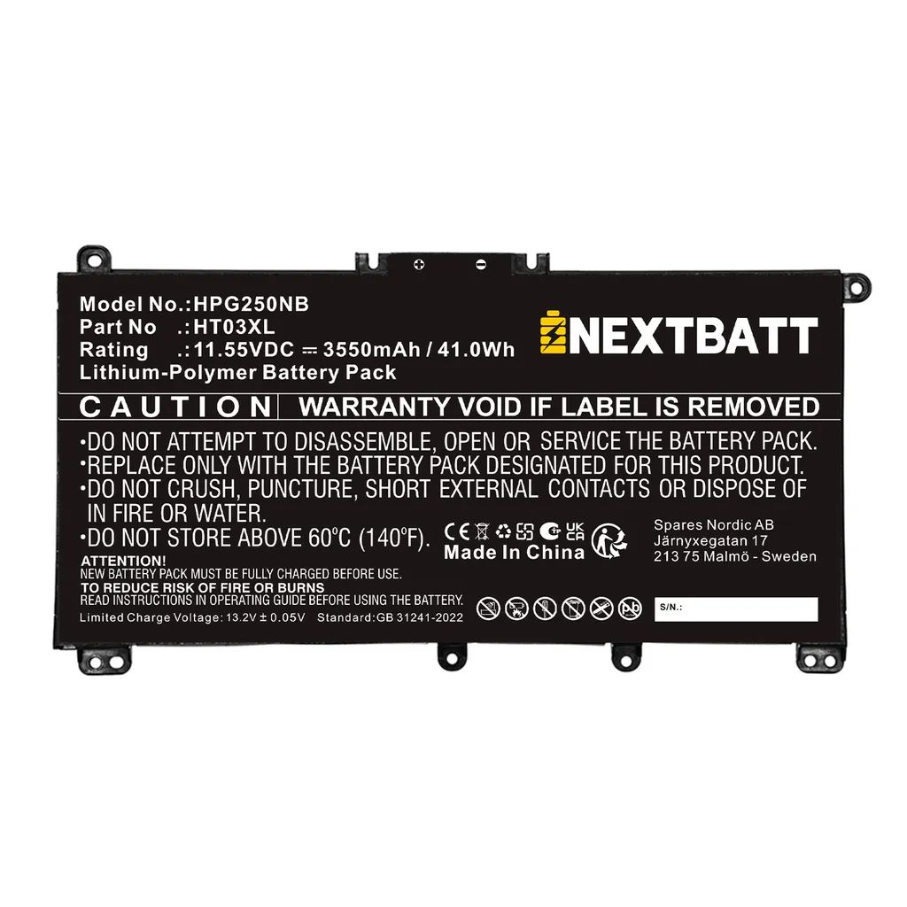 Akku für HP 250 G7 etc. mit Reparaturset