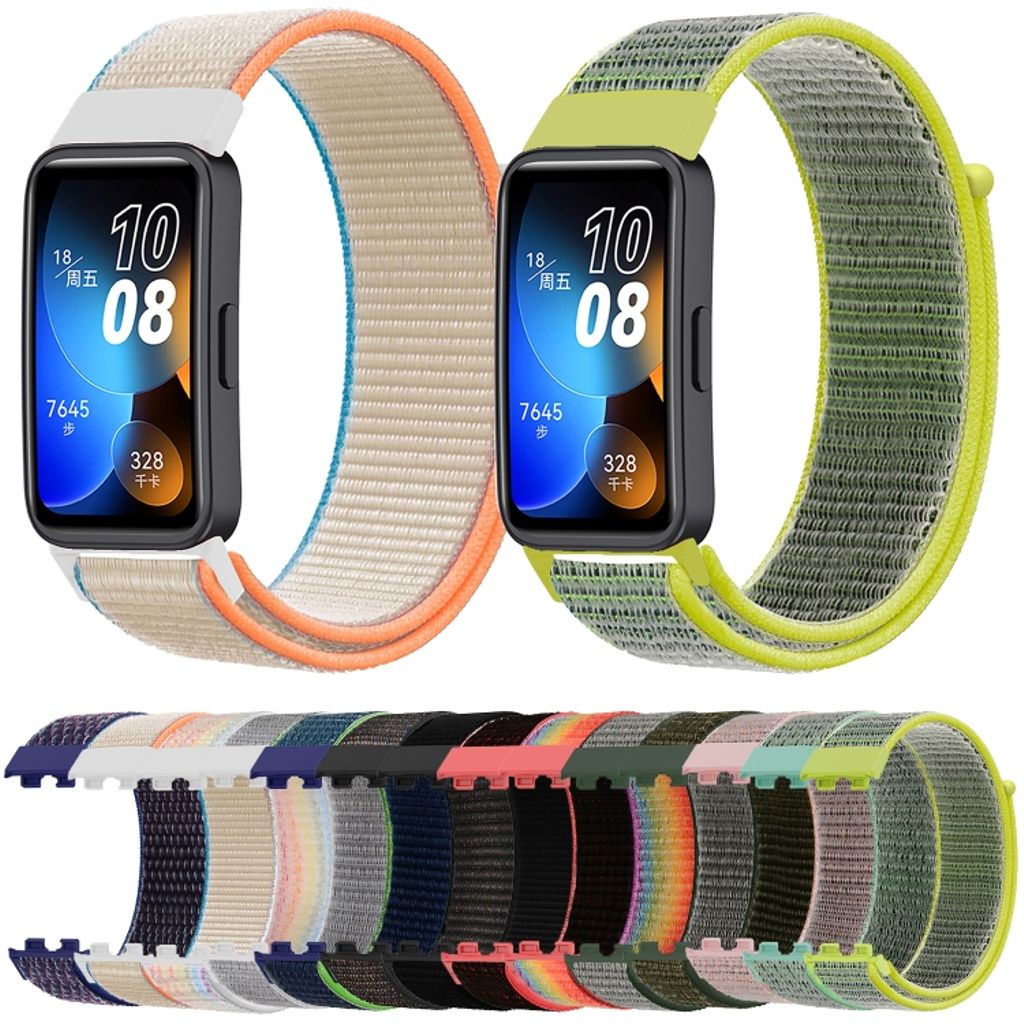 Huawei Band 8 Nylon loop Urrem - Grå