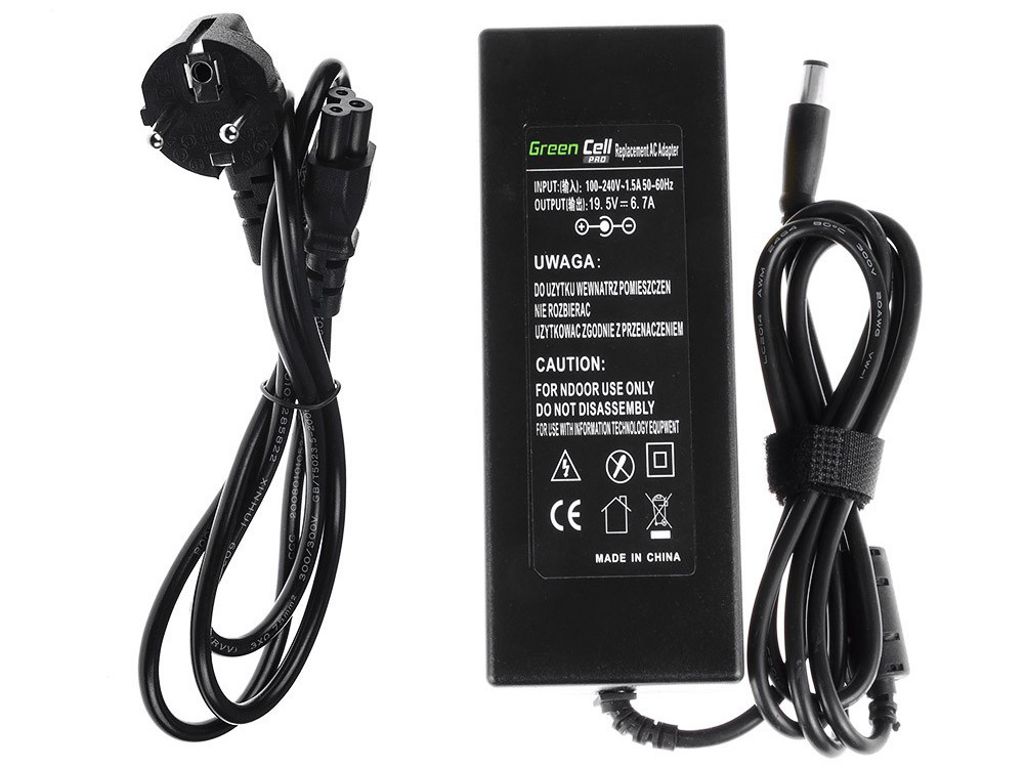 Green Cell Pro Oplader til Dell, 19.5V 6.7A 130W - Sort
