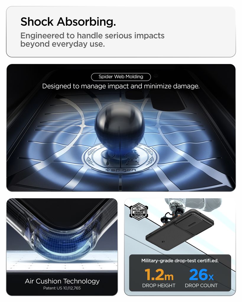 Spigen Samsung Galaxy S26 Ultra Optik Armor Skal - Svart