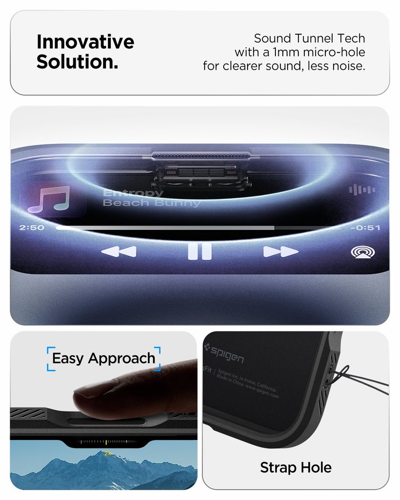 Spigen Optik Armor MagFit Deksel til iPhone 18 Pro / 17 Pro - Svart