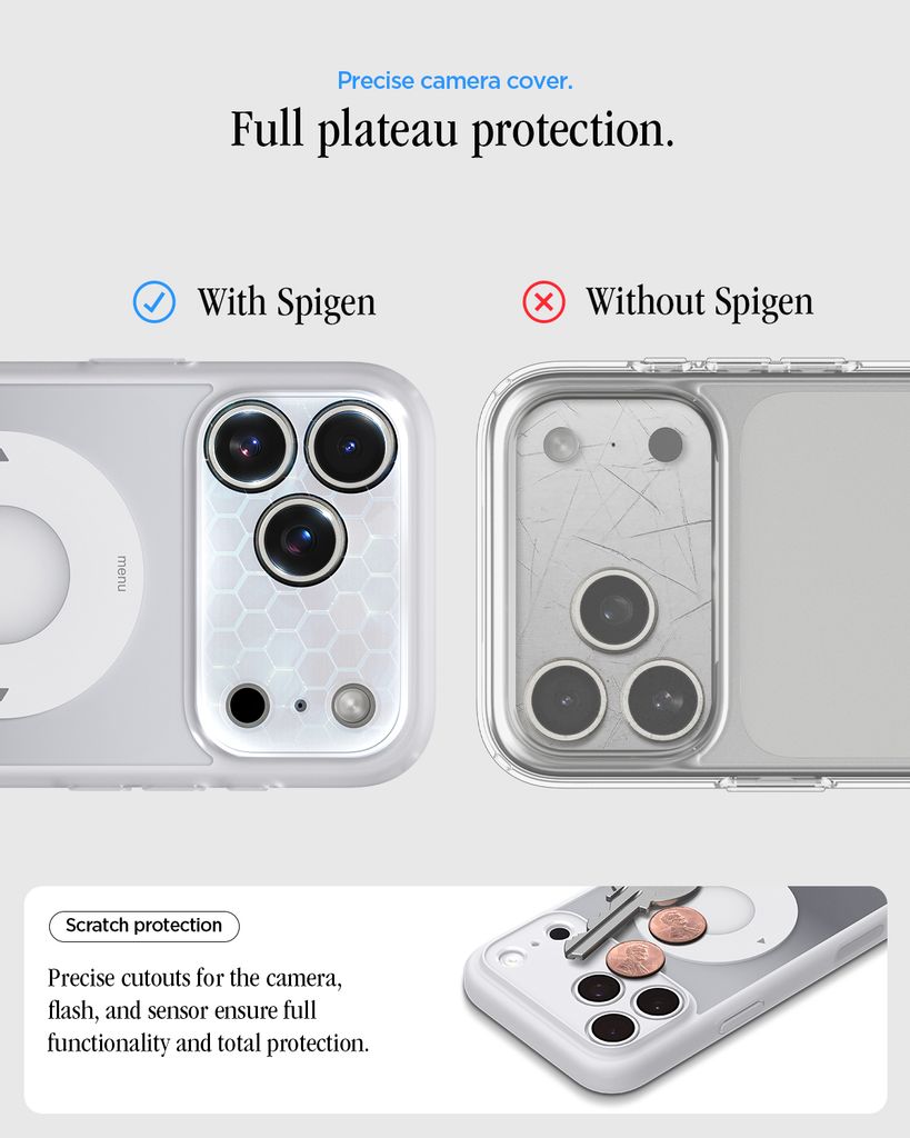 Spigen Ultra Hybrid MagFit Classic Skal iPhone 18 Pro Max /17 Pro Max - Silver