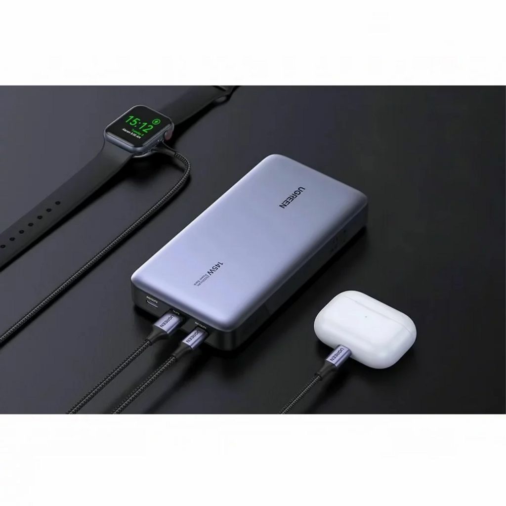 UGREEN PB205 Powerbank 25000mAh 145W Snabbladdning – Grå