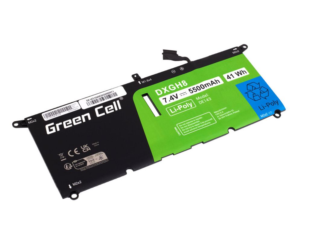 Green Cell DXGH8-batteri för Dell XPS 13, Inspiron 13, Vostro 13