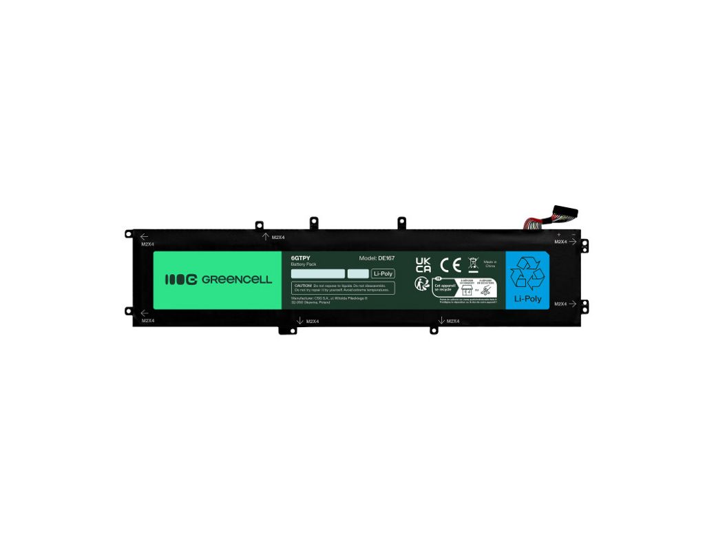 Greencell Batteri för Dell 6GTPY/GPM03 Dell Precision 5530/5520/5540/XPS15