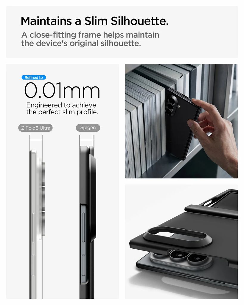 Spigen Air Fit Pro MagFit Deksel til Samsung Galaxy Z Fold8 Ultra - Svart