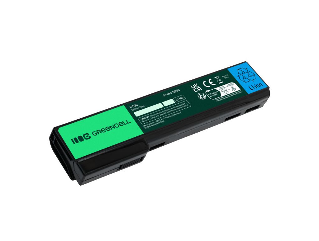 Green Cell -akku HP EliteBook 8460p ProBook 6360b 6460b -kannettavalle, 4400mAh, 11.1V