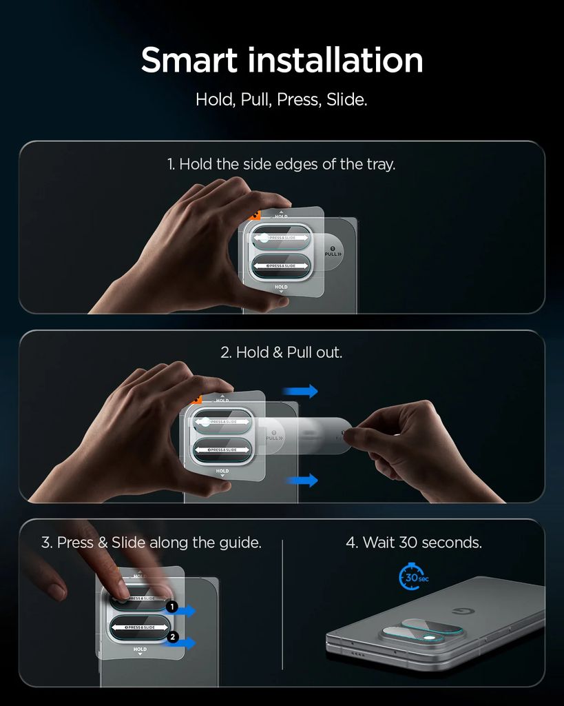 Spigen Glas.tR EZ Fit Optik Pro -linssinsuoja 2-pakkaus  Google Pixel 11 Pro Fold:lle
