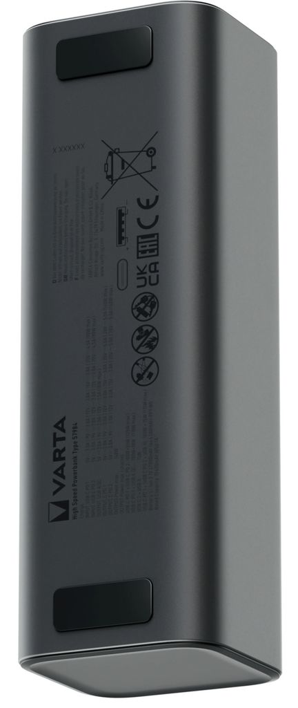 Varta 140W varavirtalähde, suuri kapasiteetti, 27000mAh – musta