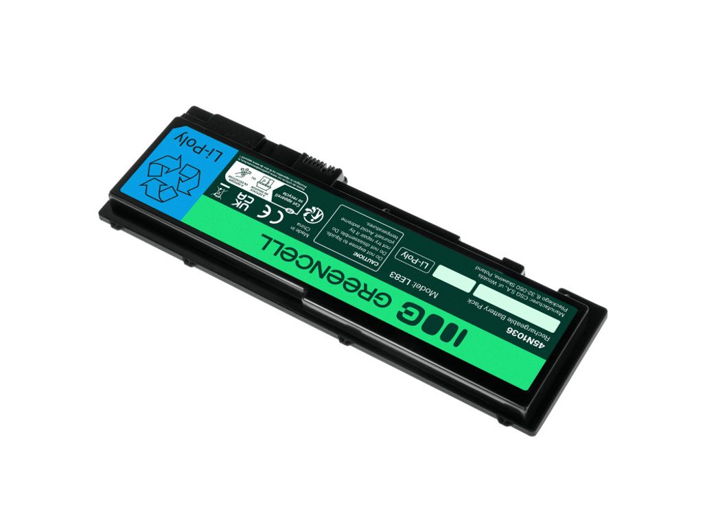 Green Cell-batteri til Lenovo ThinkPad T430s T430si osv., 11,1V 3400mAh