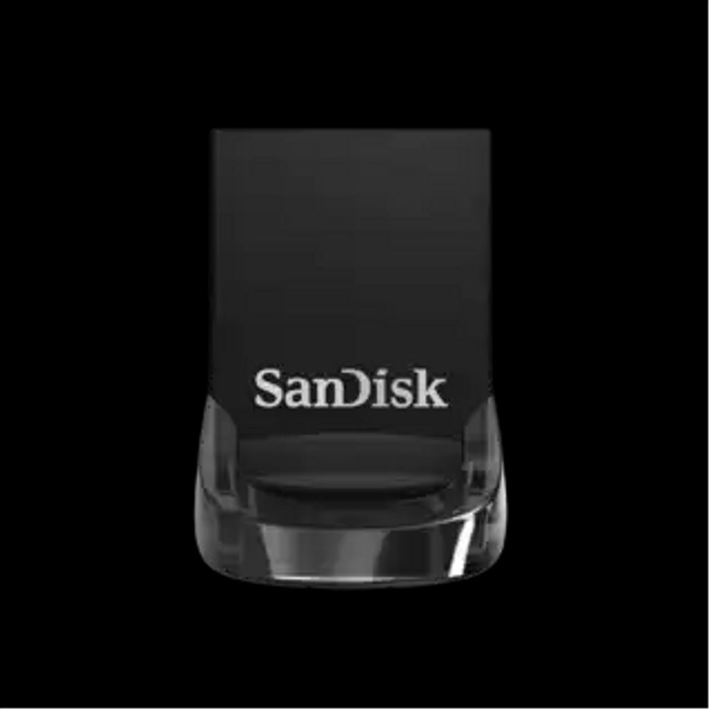 SanDisk Ultra Fit 128GB USB 3.1 flash-asema – Musta