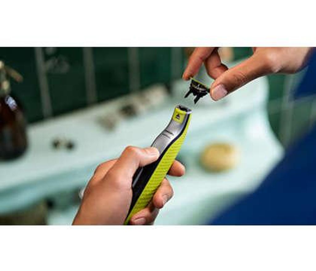 Philips 360 partahöylän terä OneBlade QP410 / QP410/50 -mallille – musta/vihreä