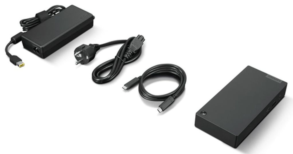 Lenovo USB-C HDMI DP RJ45 Audio 10 portar 65W Dockningsstation