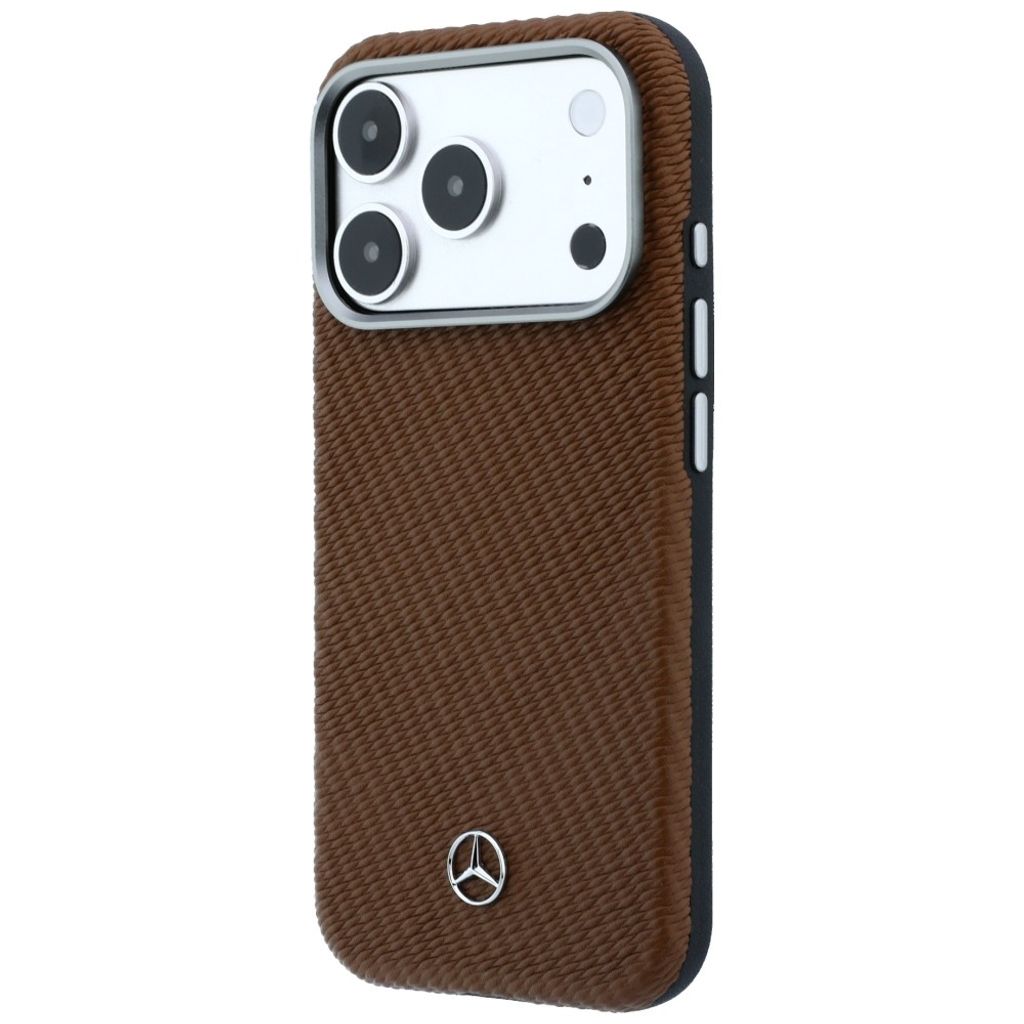 Mercedes Wood Effect MagSafe -kuori till iPhone 18 Pro Max/17 Pro Max - Ruskea