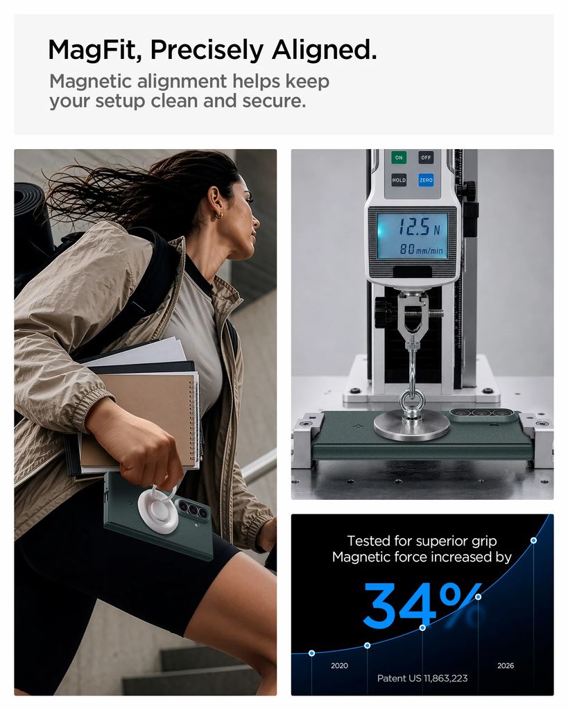 Spigen Air Fit Pro MagFit Deksel til Samsung Galaxy Z Fold8 - Svart
