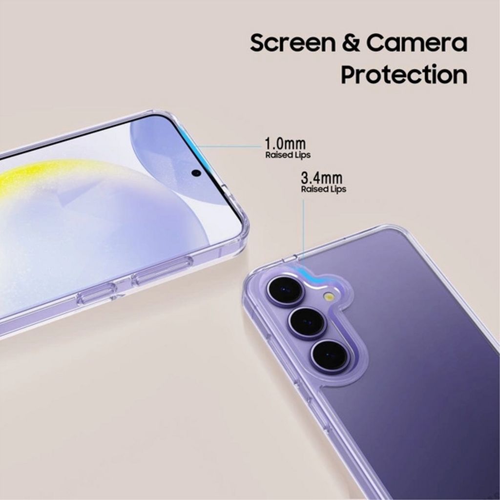 Tech-Protect FlexAir Hybrid Case for Samsung Galaxy S25 FE - Transparent