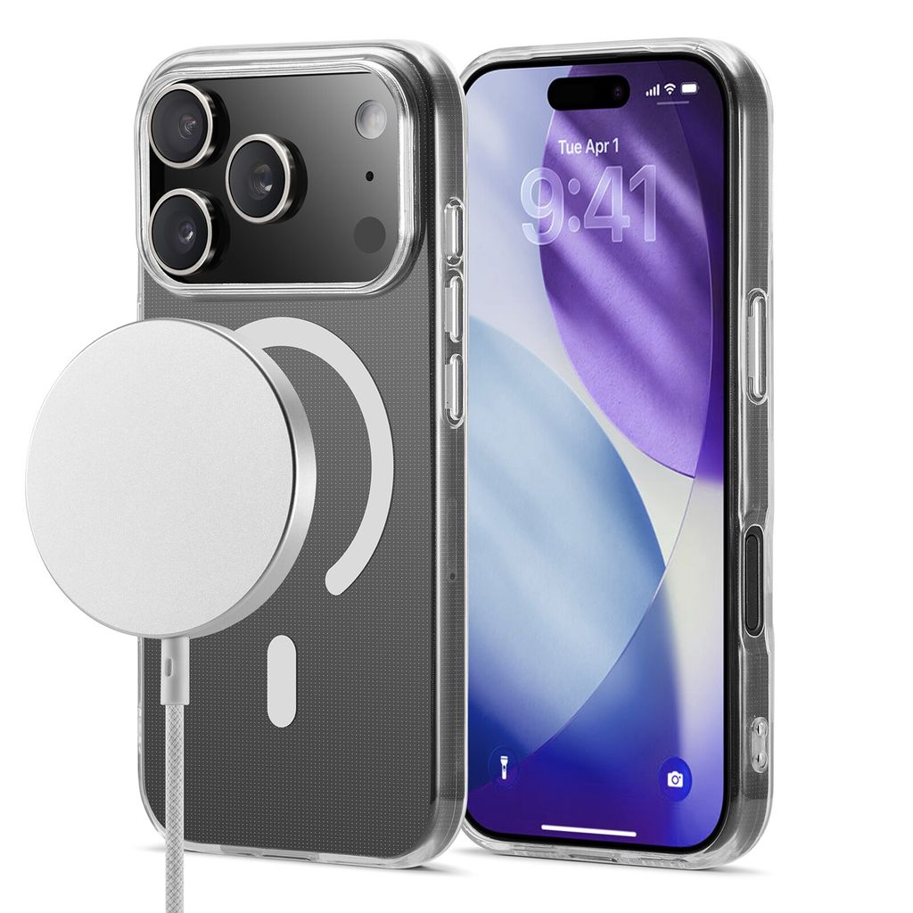 Mobique iPhone 17 Pro TPU-cover MagSafe - Gennemsigtig