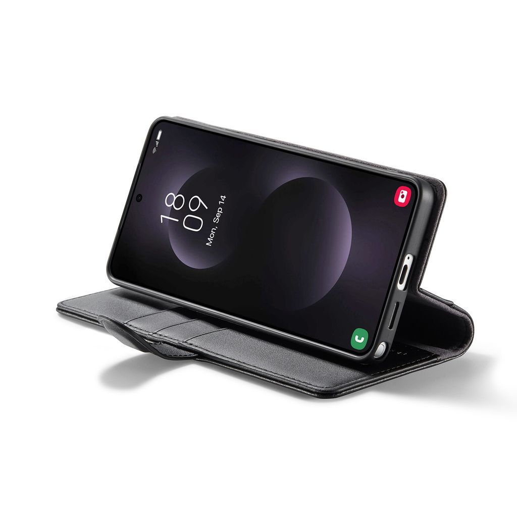 Mobique Samsung Galaxy S26 Ultra Plånboksfodral Äkta Läder – Svart