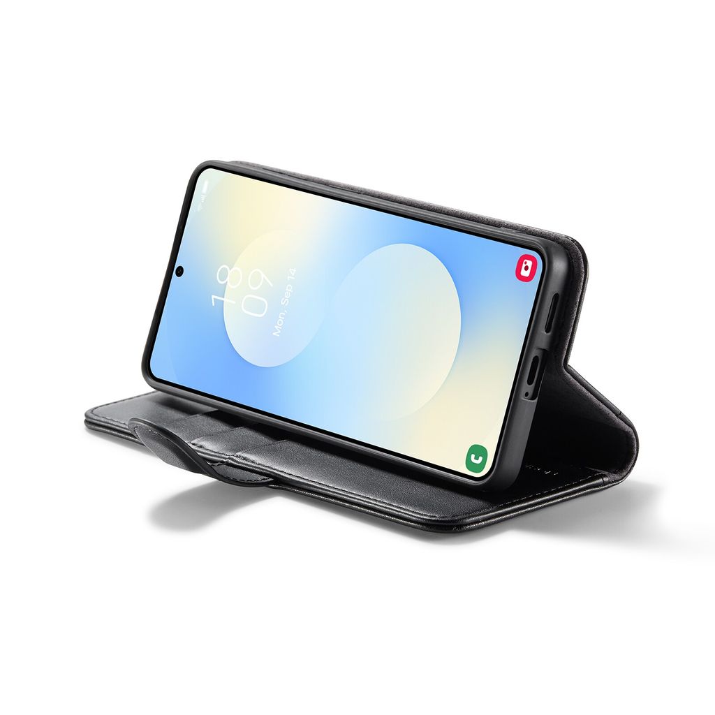 Mobique Samsung Galaxy S26 Plånboksfodral Äkta Läder – Svart