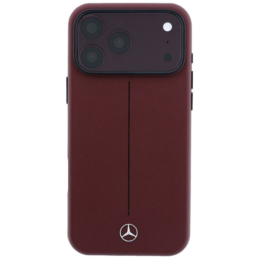 Mercedes Iconic Line MagSafe -kuori till iPhone 18 Pro/17 Pro - Burgundi
