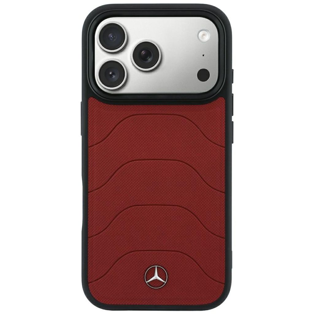 Mercedes Bow Lines MagSafe -kuori till iPhone 18 Pro Max/17 Pro Max - Punainen/Musta