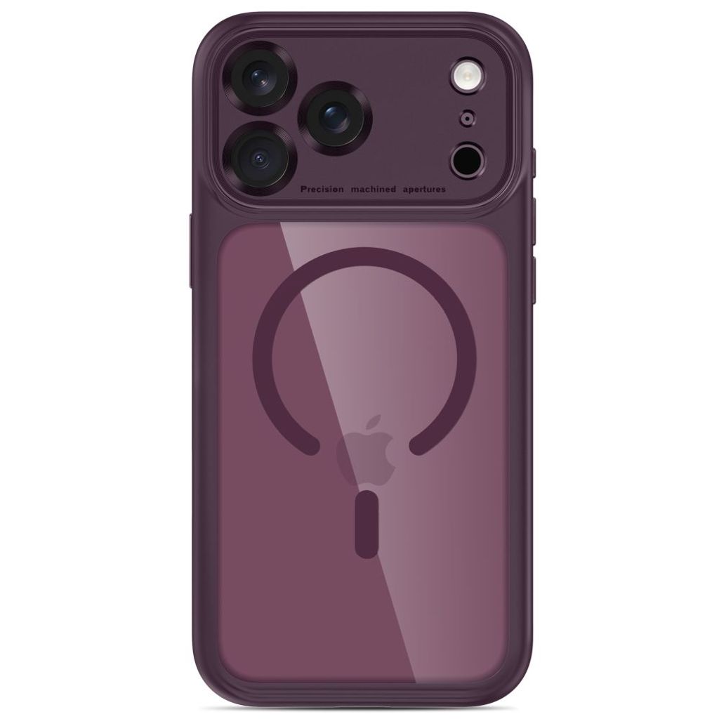 Tech-Protect MagPeak MagSafe CC -kuori till iPhone 18 Pro Max/17 Pro Max - Burgundi