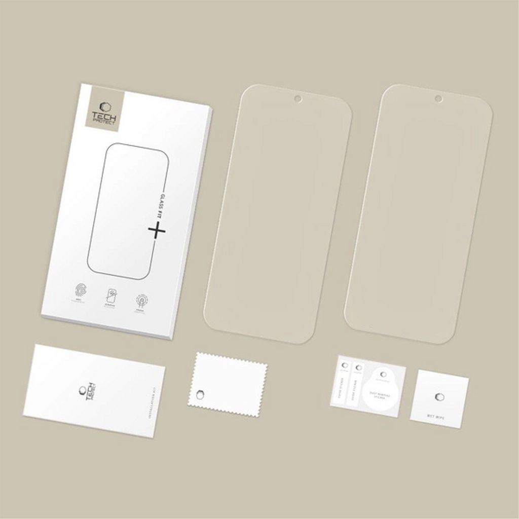 Tech-Protect Glass Fit+ 2-pack Skärmskydd for Google Pixel 9 / 9 Pro / 10 / 10 Pro