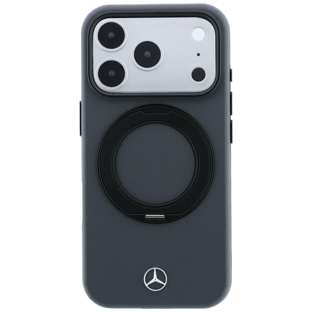 Mercedes Ring Stand MagSafe -kuori till iPhone 18 Pro/17 Pro - Harmaa