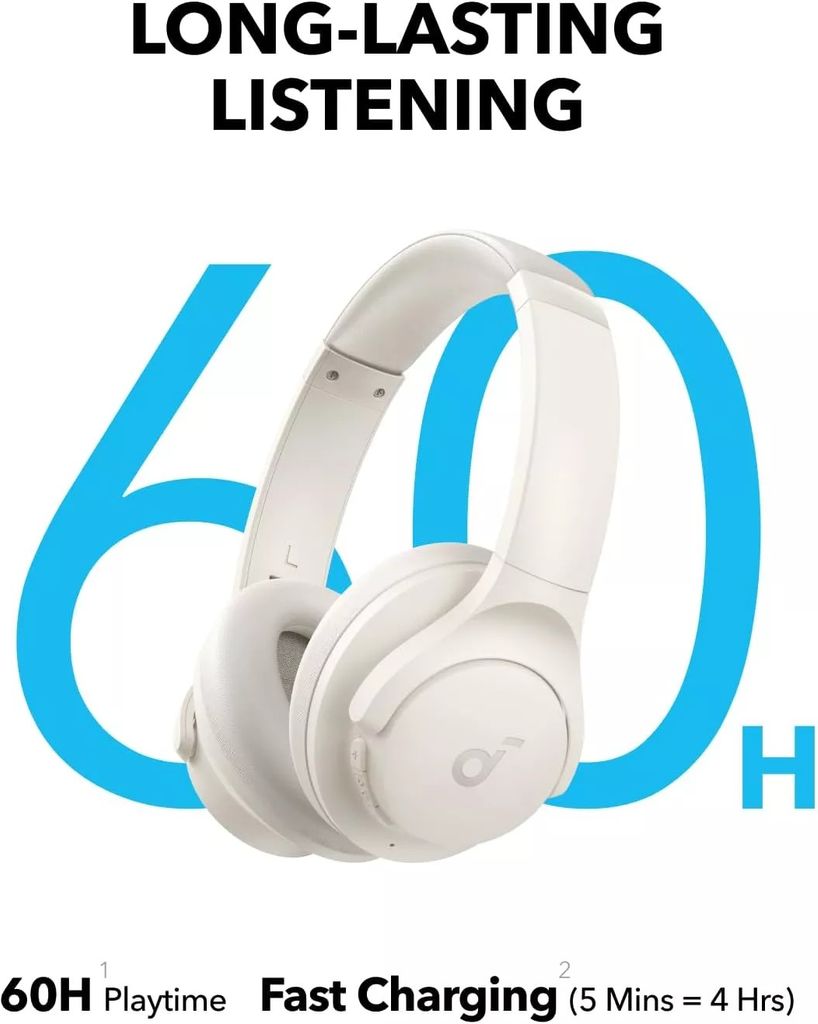 Anker Soundcore Q11i langattomat kuulokkeet – valkoiset