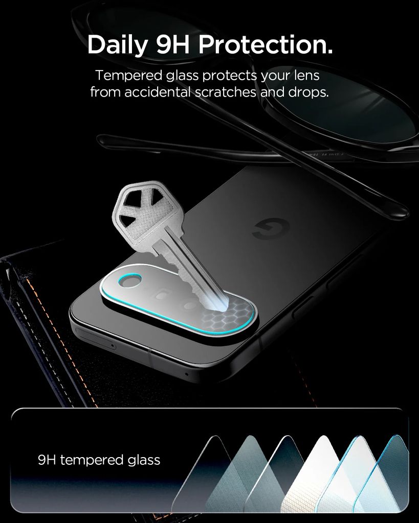 Spigen Glas.tR EZ Fit Optik Pro -linssinsuoja 2-pakkaus  Google Pixel 11 Pro XL:lle