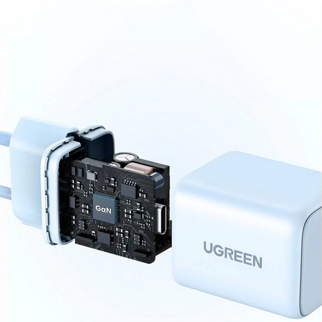 Ugreen X512 20W GaN 1x USB-C Vegglader – Blå