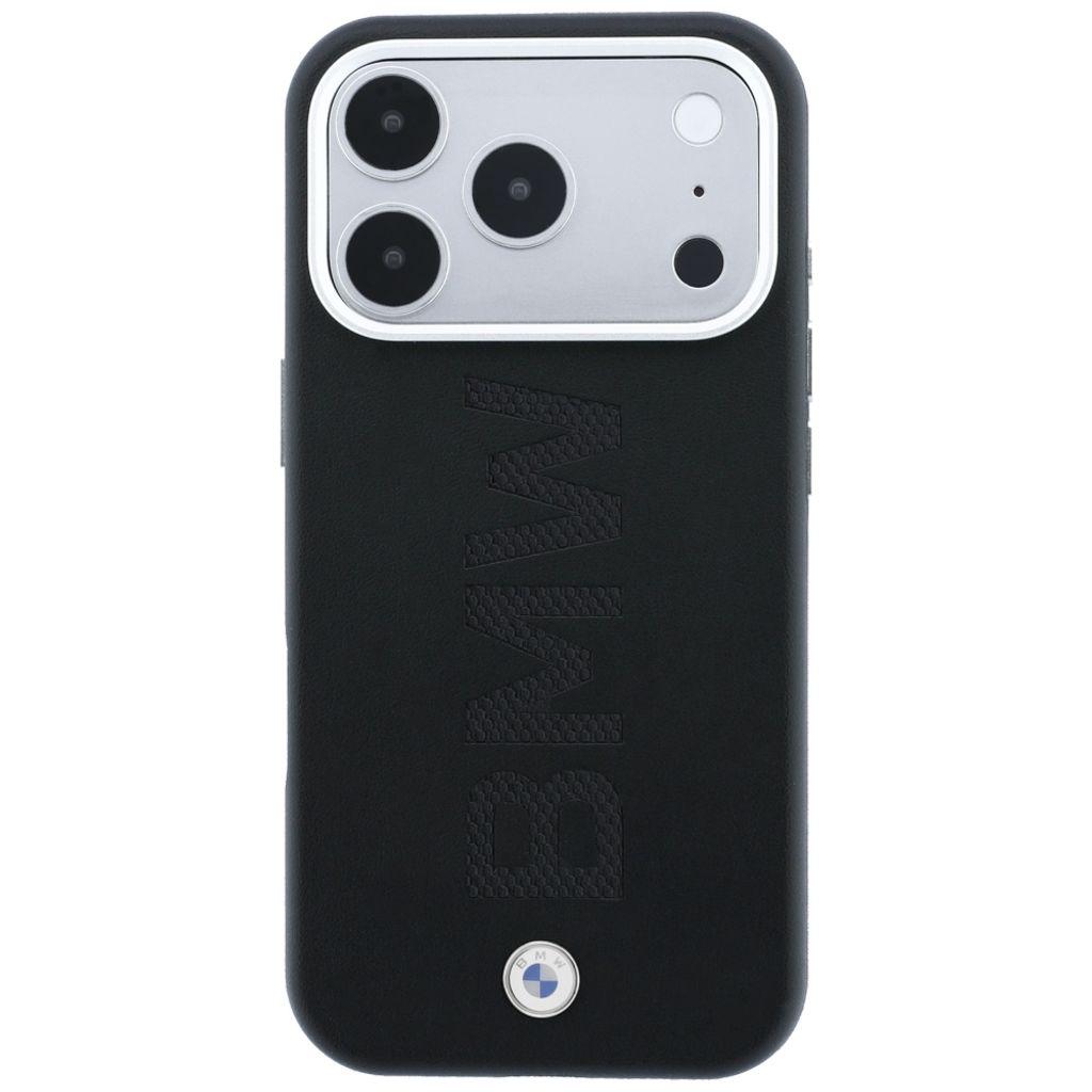BMW Sign Deboss Logo MagSafe -kuori iPhone 18 Pro Max/17 Pro Max:lle - Tummanharmaa