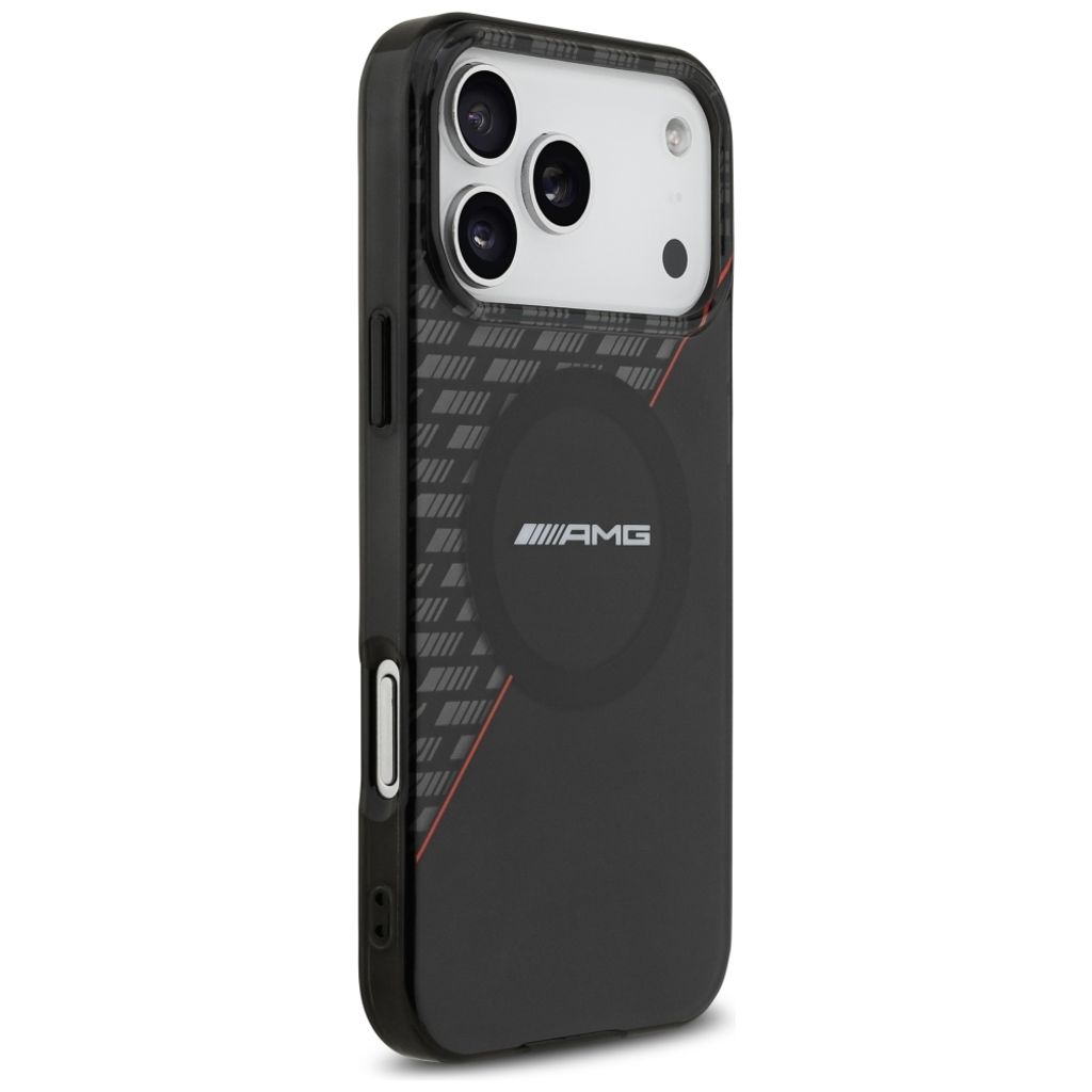 Mercedes AMG IML Double Layer Rhombs MagSafe -kuori till iPhone 18 Pro Max/17 Pro Max - Musta