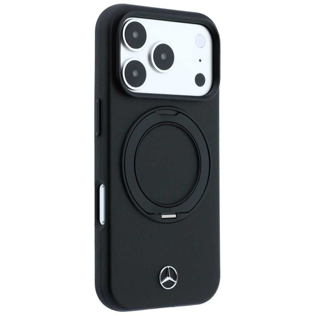 Mercedes MagSafe -kuori Rengasjalusta iPhone 18 Pro Max/17 Pro Max:lle - Musta
