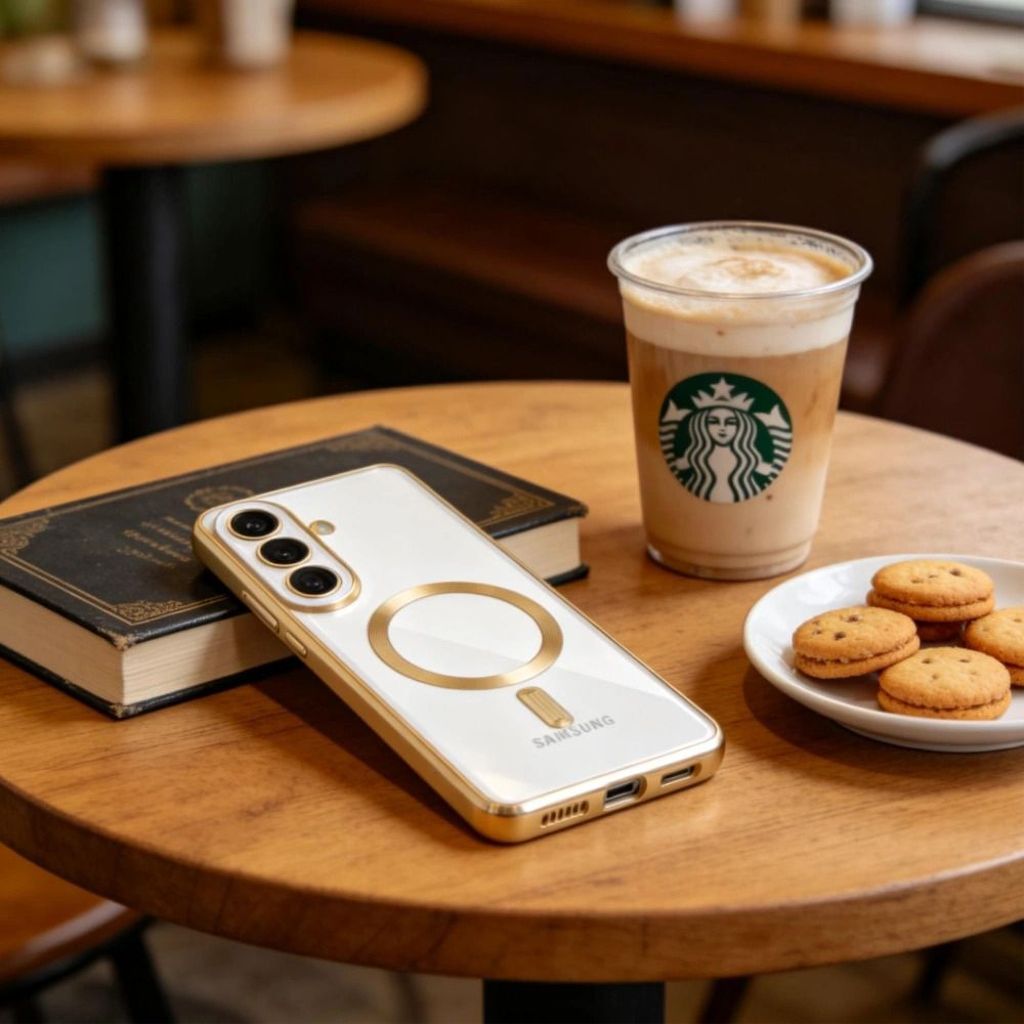 Tech-Protect MagFlex MagSafe Cover til Samsung Galaxy S26 - Gennemsigtig guld