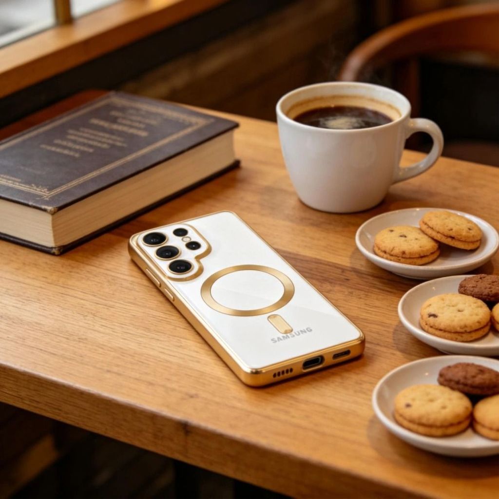 Tech-Protect MagFlex MagSafe Kuori Samsung Galaxy S26 Ultra - Läpinäkyvä kulta