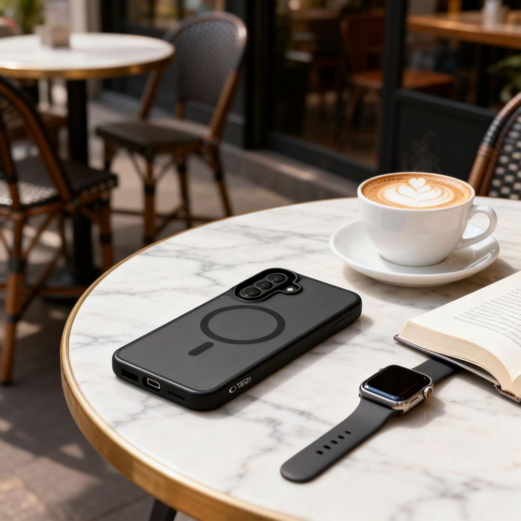 Tech-Protect MagMat MagSafe Skal till Samsung Galaxy A36 / A56 / A37 5G - Svart