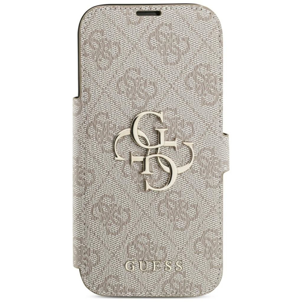 Guess 4G Metal Logo -kotelo iPhone 18 Pro Max/17 Pro Max:lle - Vaaleanpunainen