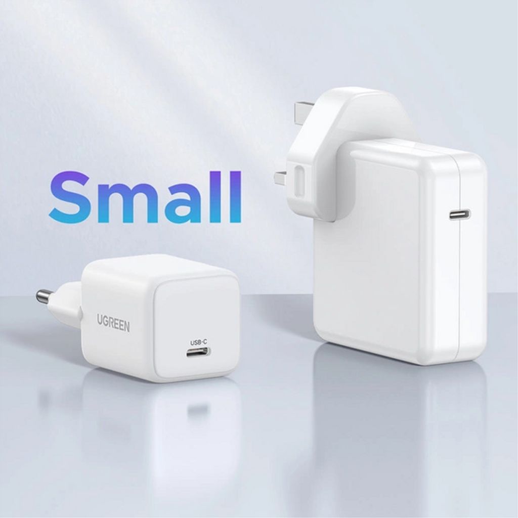 Ugreen X512 20W GaN 1x USB-C Vegglader - Hvit