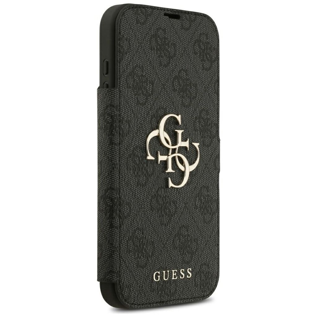 Guess 4G Metal Logo -kotelo  iPhone 18 Pro Max/17 Pro Max:lle - Musta