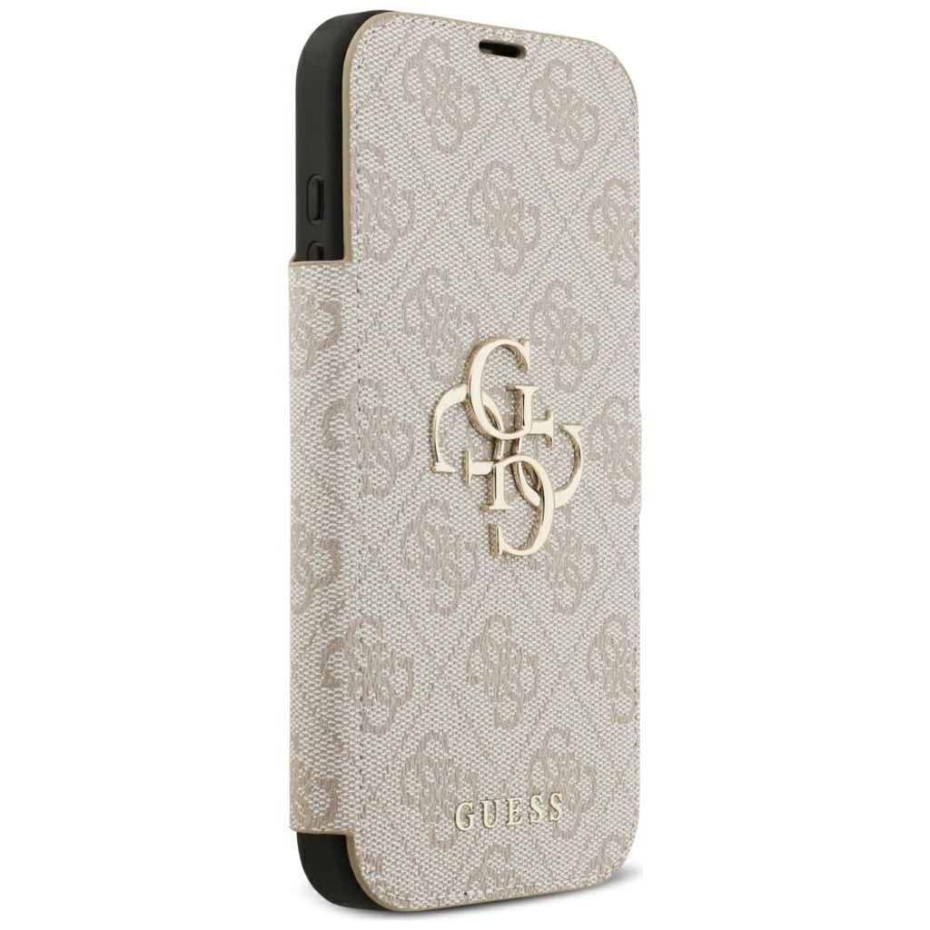 Guess 4G Metal Logo -kotelo  iPhone 18 Pro/iPhone 17 Pro:lle - Vaaleanpunainen