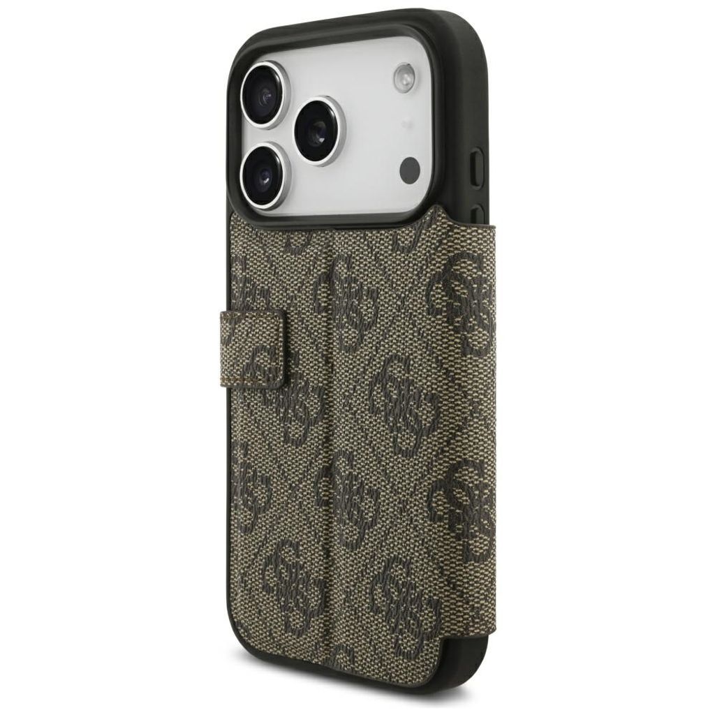 Guess 4G Metal Logo -kotelo iPhone 18 Pro Max/17 Pro Max:lle - Ruskea