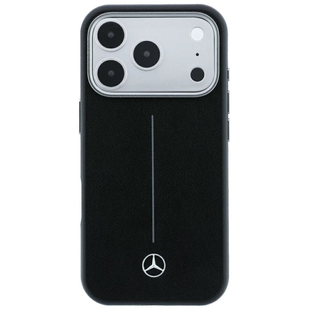 Mercedes Iconic Line MagSafe -kuori  iPhone 18 Pro/17 Pro:lle - Musta