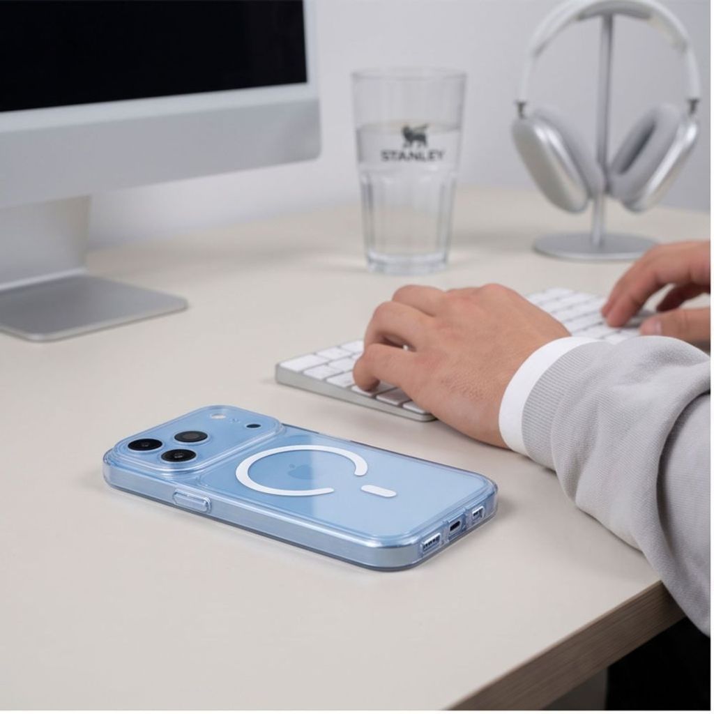 Tech-Protect MagPeak MagSafe -kuori iPhone 18 Pro Max/17 Pro Max:lle - Läpinäkyvä