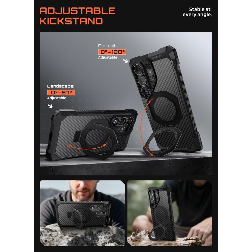 Supcase UB Grip MagSafe Cover til Samsung Galaxy S26 Ultra - Sort