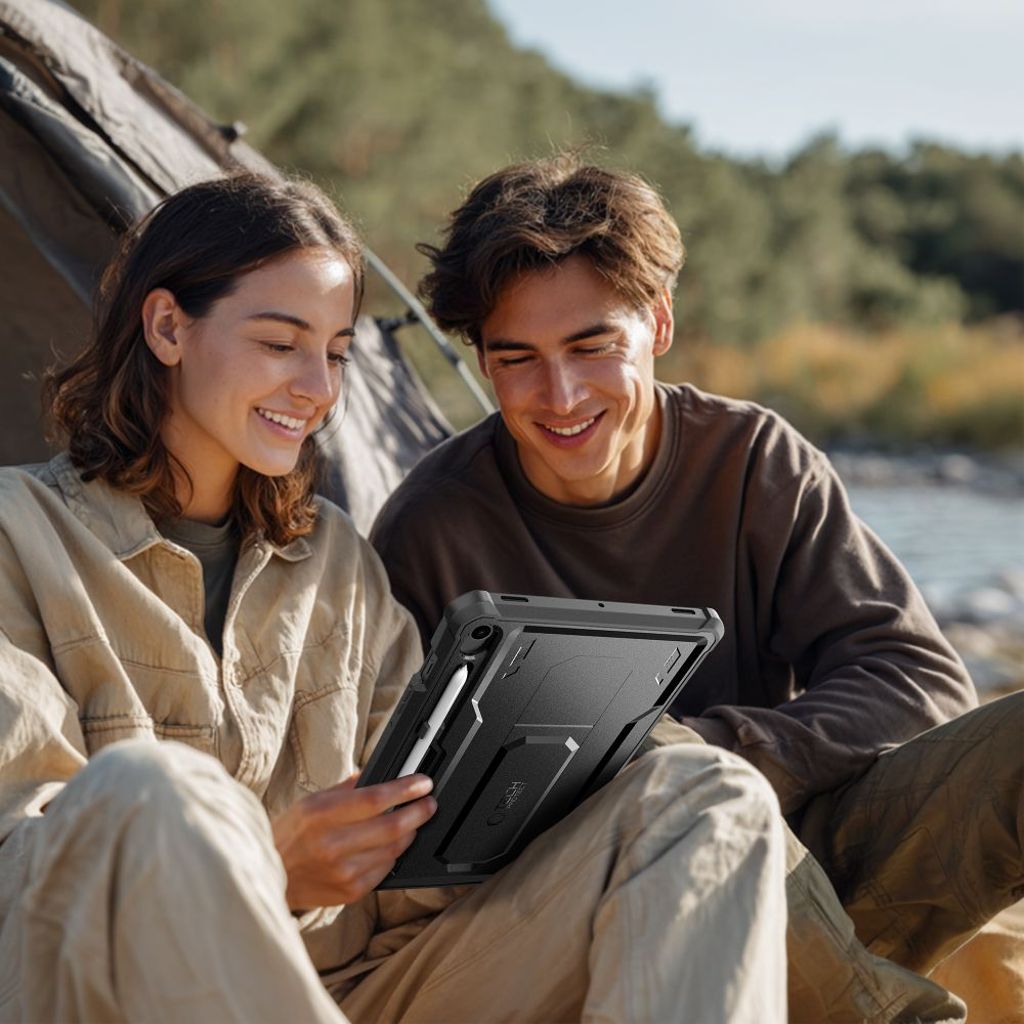 Tech-Protect Kevlar Pro Skal Samsung Galaxy Tab S9/S9 FE/S10 FE/S10 Lite - Svart