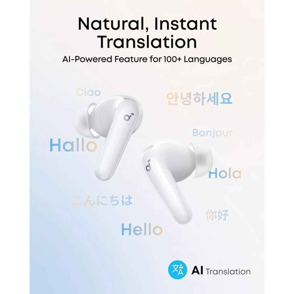 Anker Soundcore R60i trådløse in-ear ANC høretelefoner - hvide