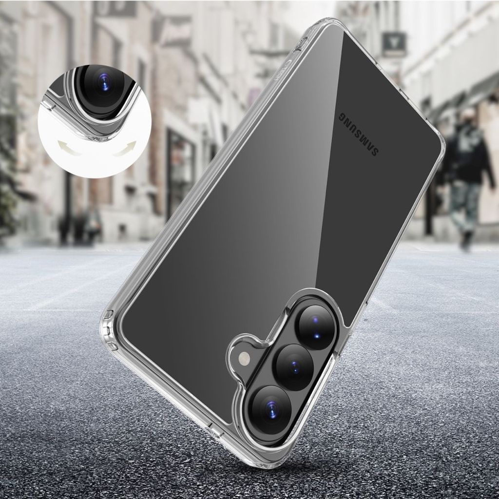 Tech-Protect FlexAir Hybrid Cover til Samsung Galaxy S26 Plus - Gennemsigtig