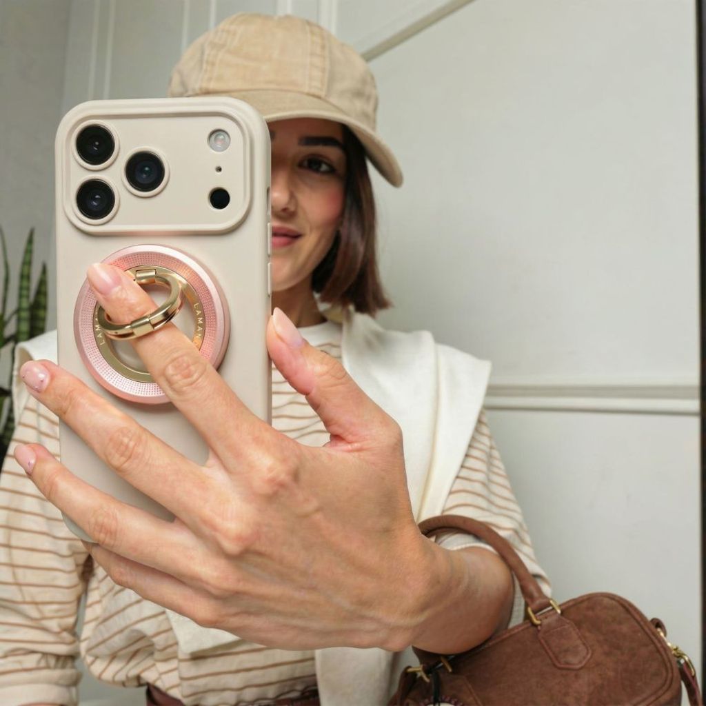 Tech-Protect MMR700 Lamano MagSafe-ringhållare till mobiltelefon – Roséguld