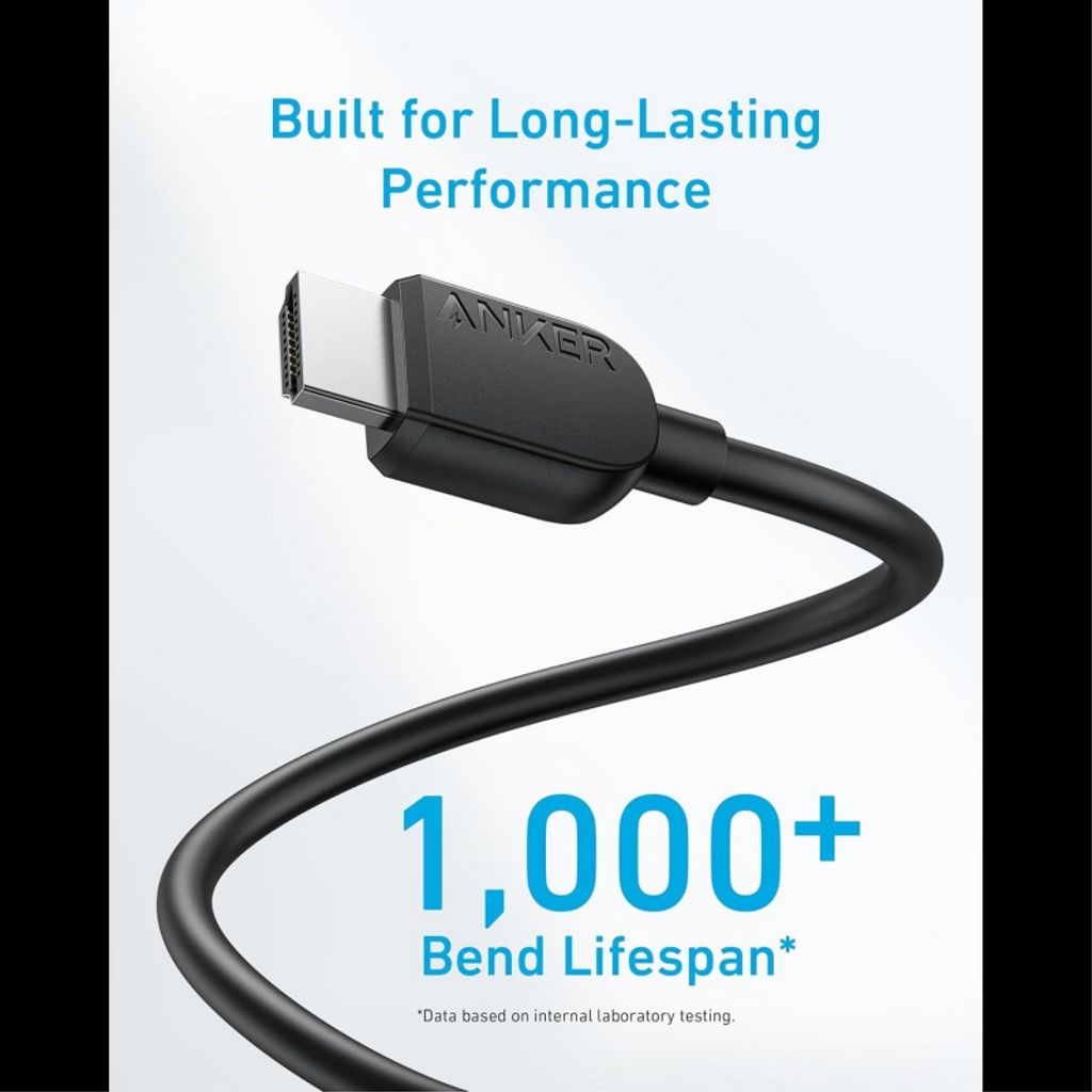 Anker HDMI kabel 8K – Sort, 1,8m